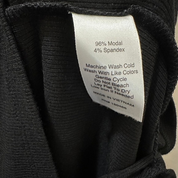 2/$30 Goldray Jersey Knit Ribbed Midi Dress Size M Black Cut Out Stretch NWT - Picture 9 of 10